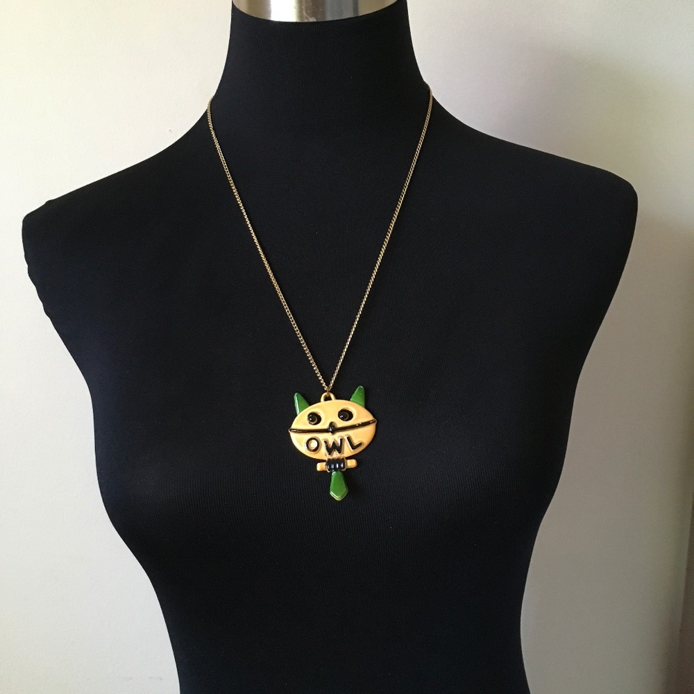 Cute, whimsical owl necklace